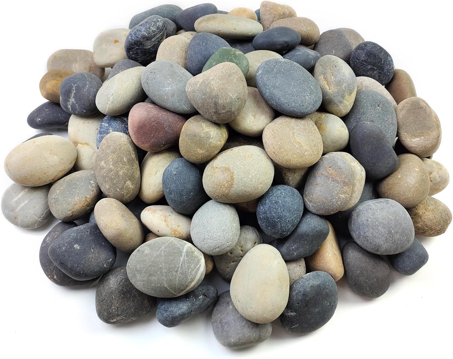 20 lbs Natural Unpolished Bulk Rocks Mexican Beach Pebbles, 2-3 Inch Decorative River Rocks for Landscaping Garden Paving Plant Rocks Crafting Walkways and Outdoor Decorative Stone