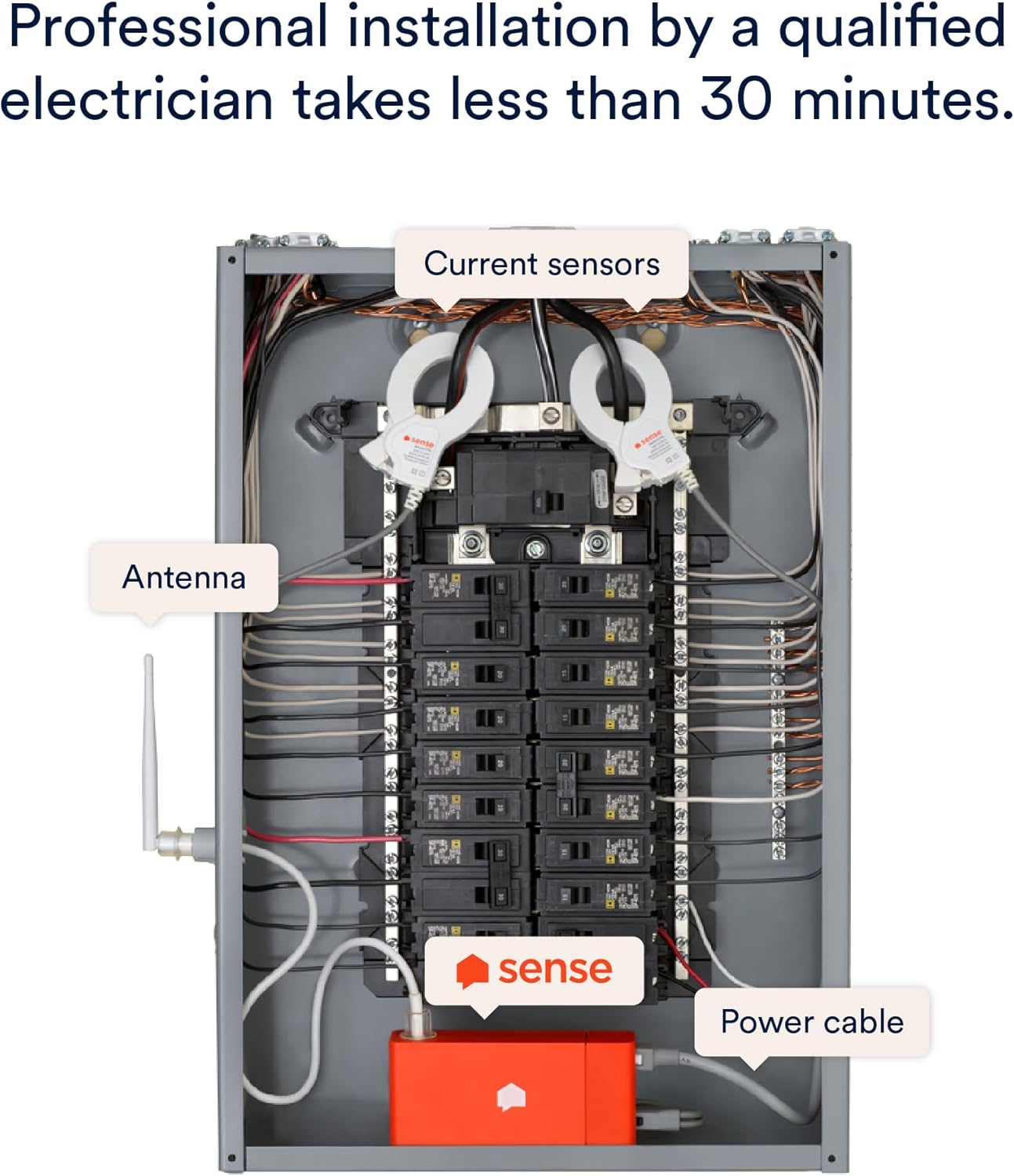 Sense Energy Monitor - Track Electricity Usage in Real Time and Save Money - Meets Rigorous ETL/Intertek Safety Standards